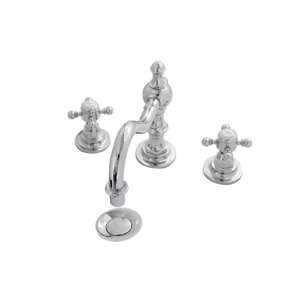 Griferia Lavamanos 8" Mandos Cruz