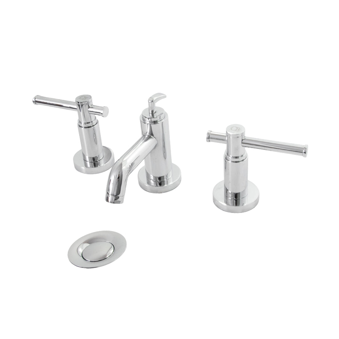 Griferia Lavamanos 8" Mandos Palanca