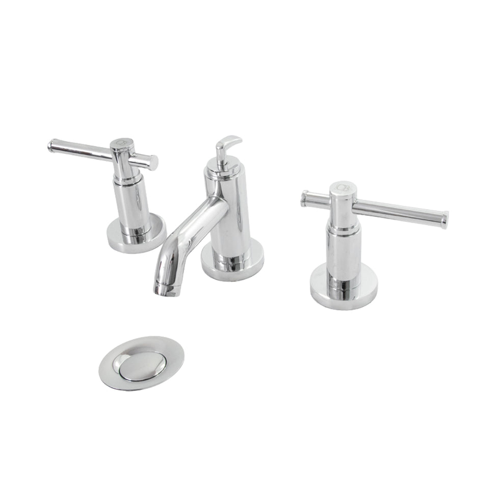 Griferia Lavamanos 8" Mandos Palanca