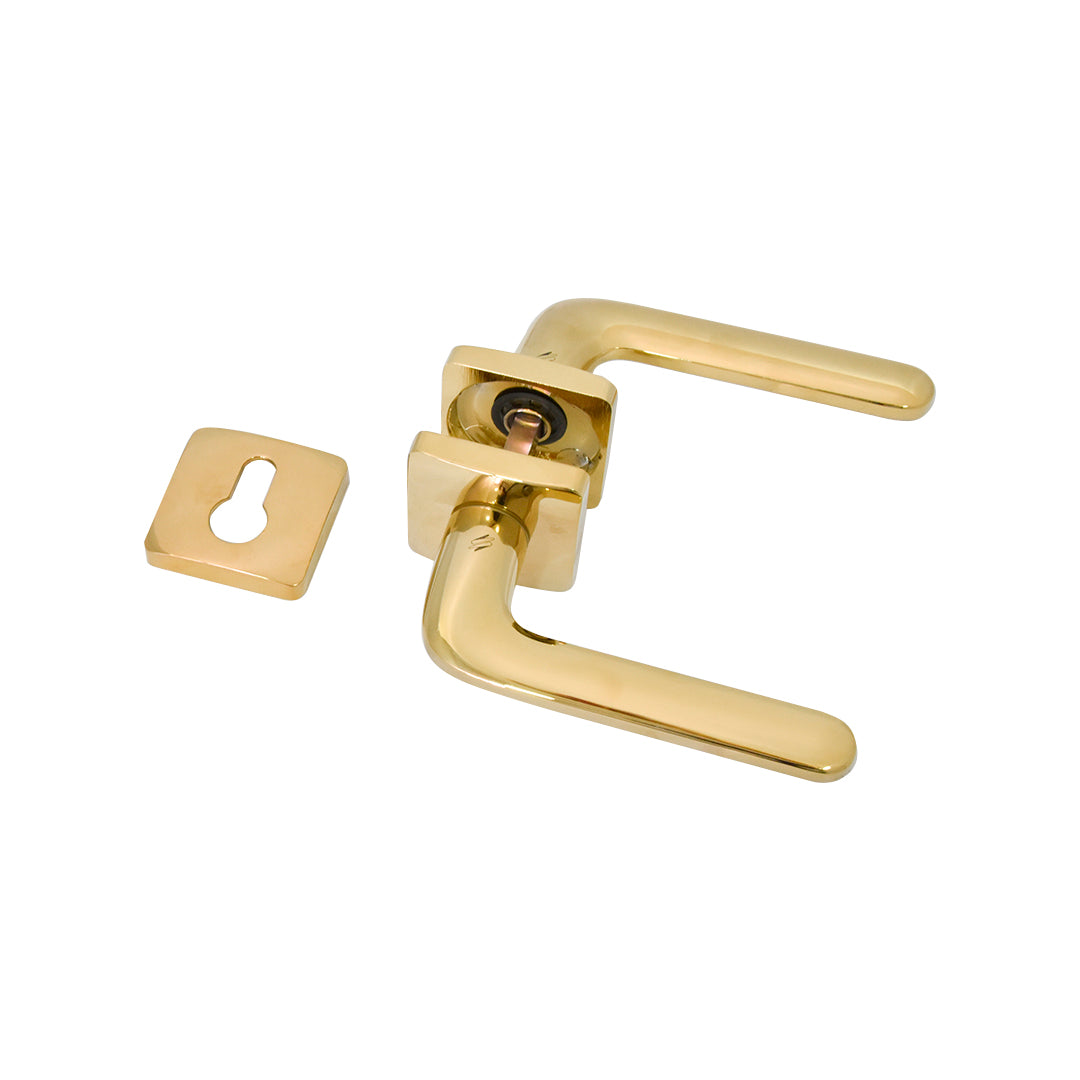 Juego De Manijas De Paso Con Escudo Cuadrado / Incluye Bocallaves