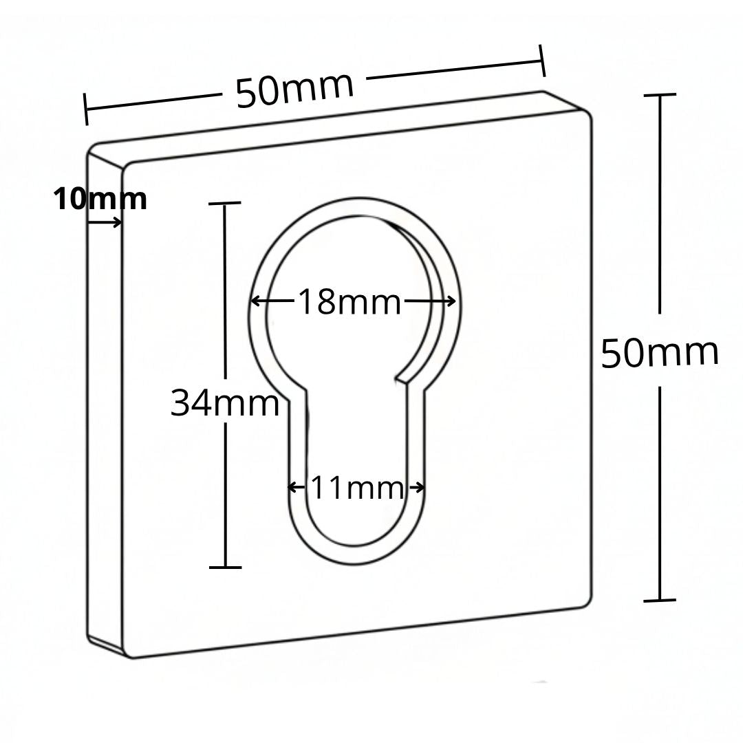 Juego De Bocallaves Cuadrado