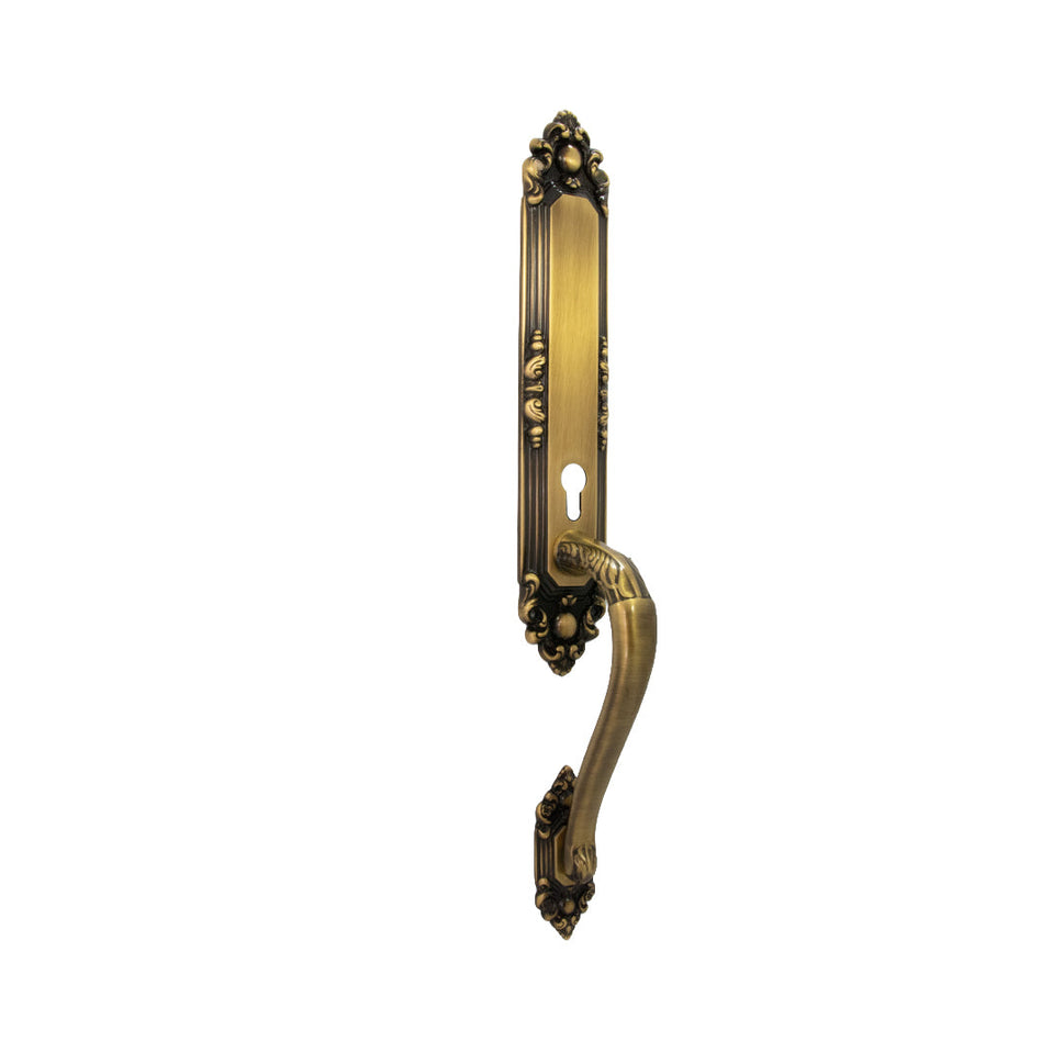 Manijon Rococo Con Placa Dummy Dorado