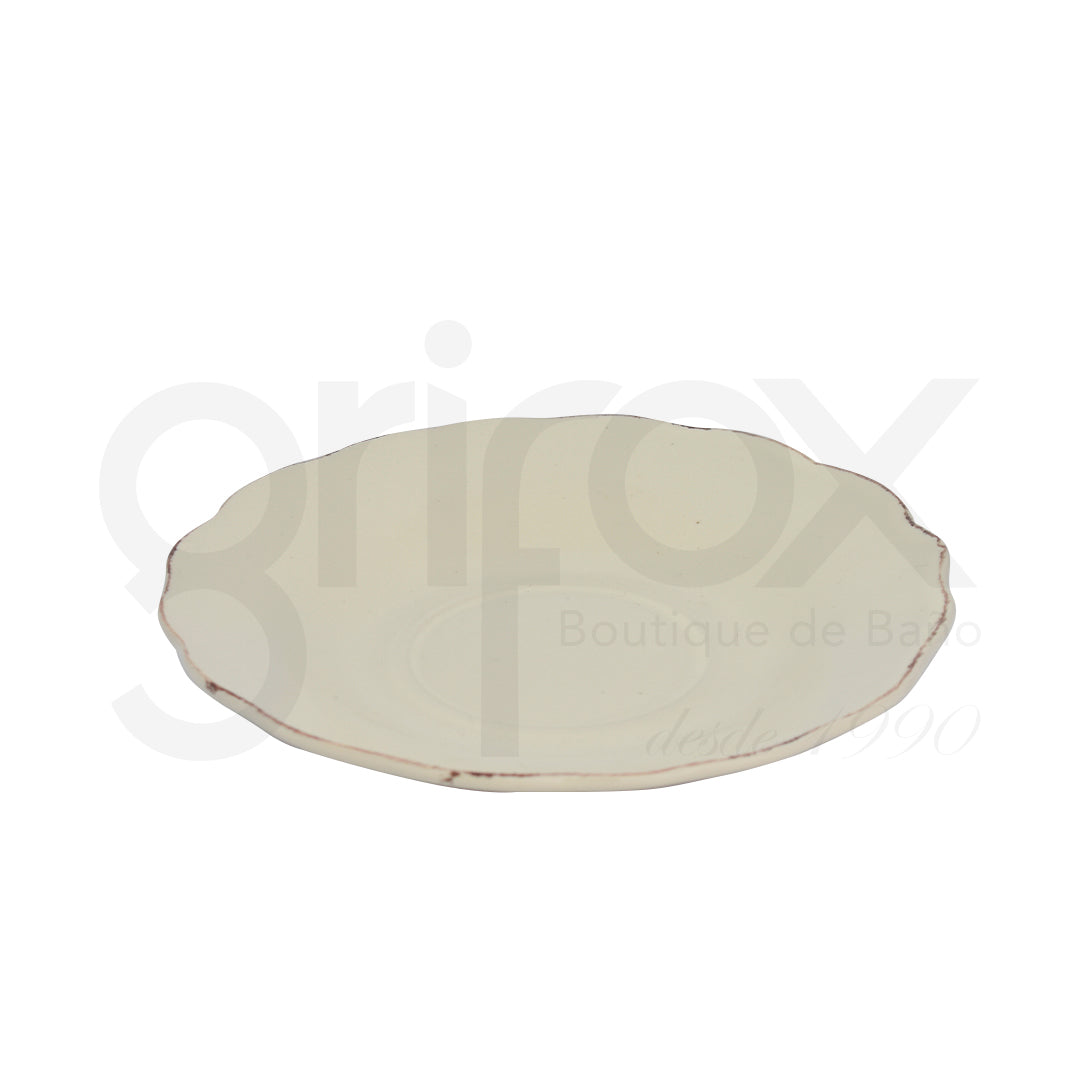 Set De Pocillos Con Plato X6 Blanco