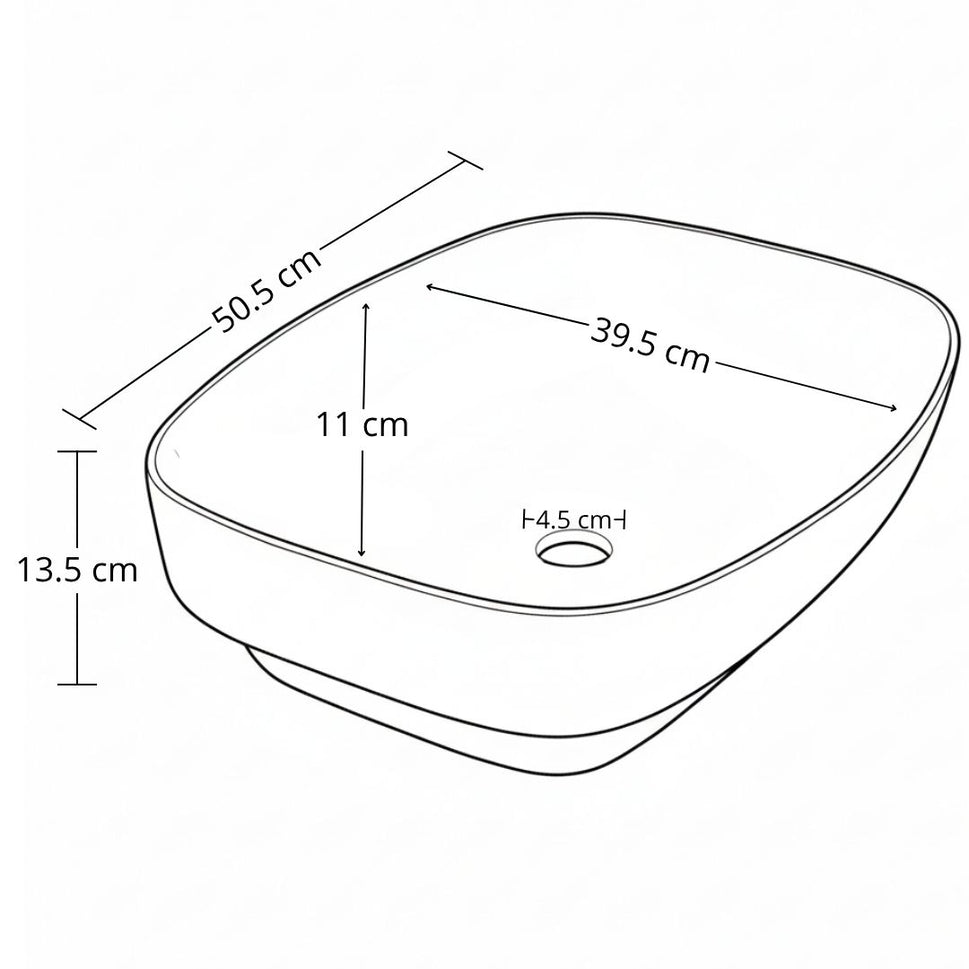 Lavamanos Semincrustar 50X38X14