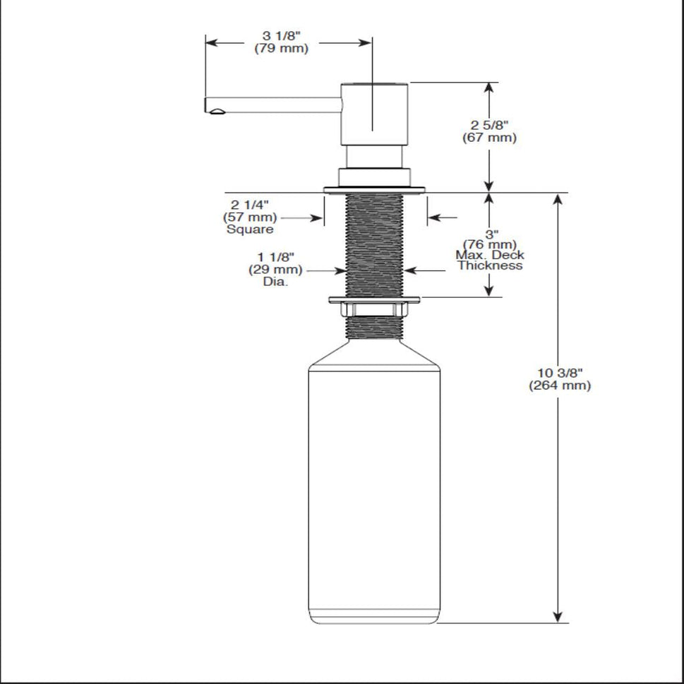 Dispensador De Jabón / Sobreponer