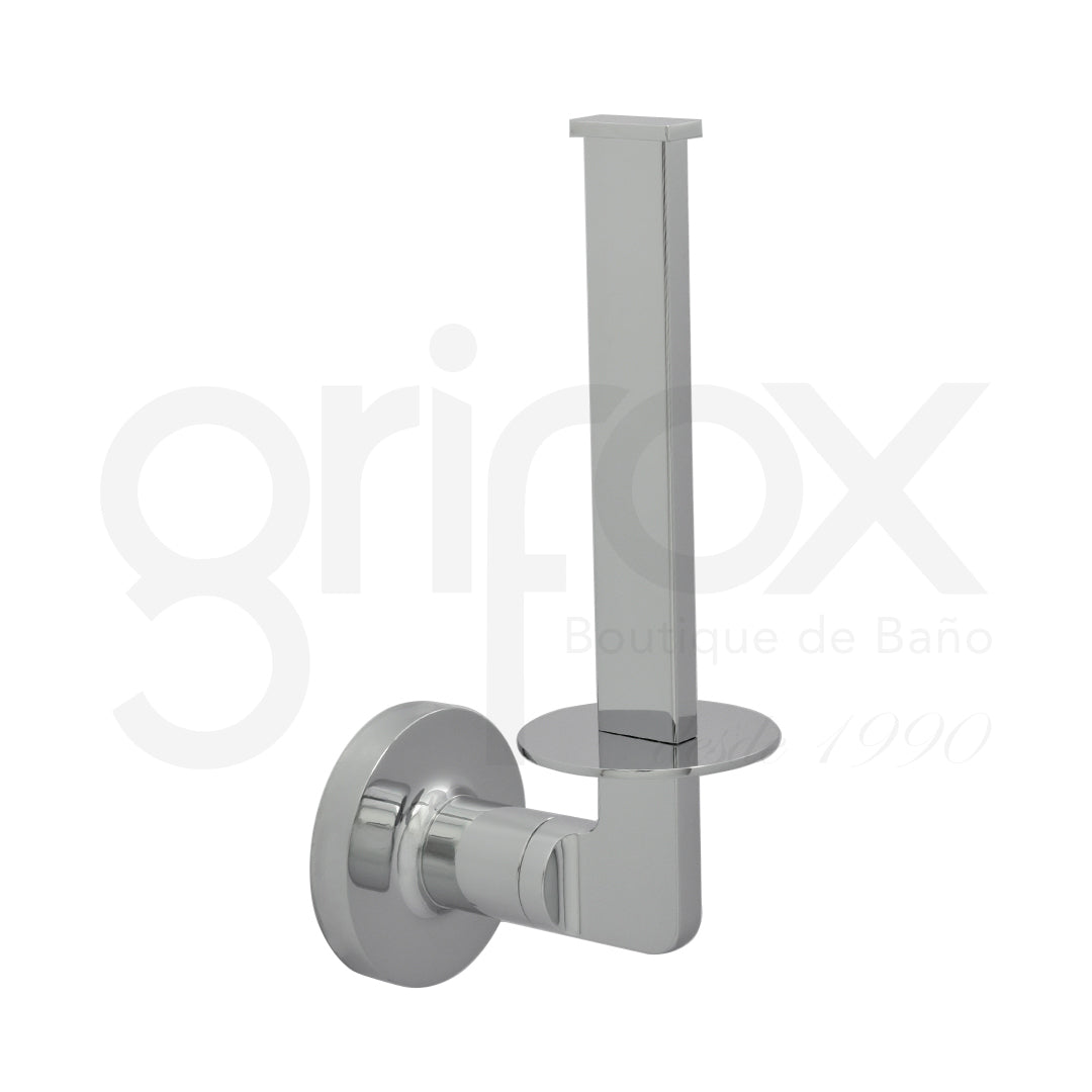 Portarrollo vertical de acero inoxidable para baño – Diseño moderno y resistente