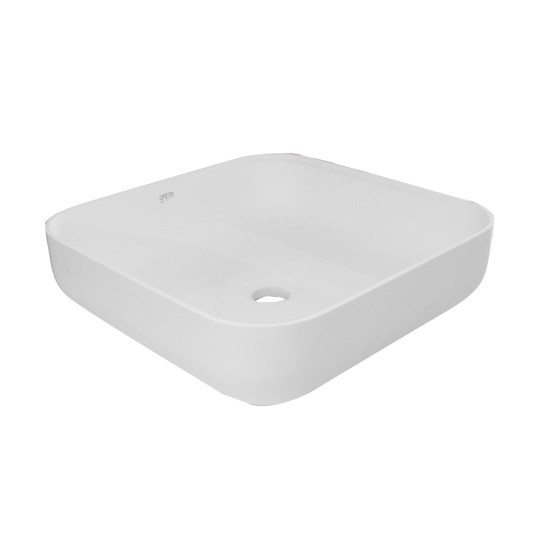 Lavamanos De Sobreponer Cuadrado 42X42X12.5Cm