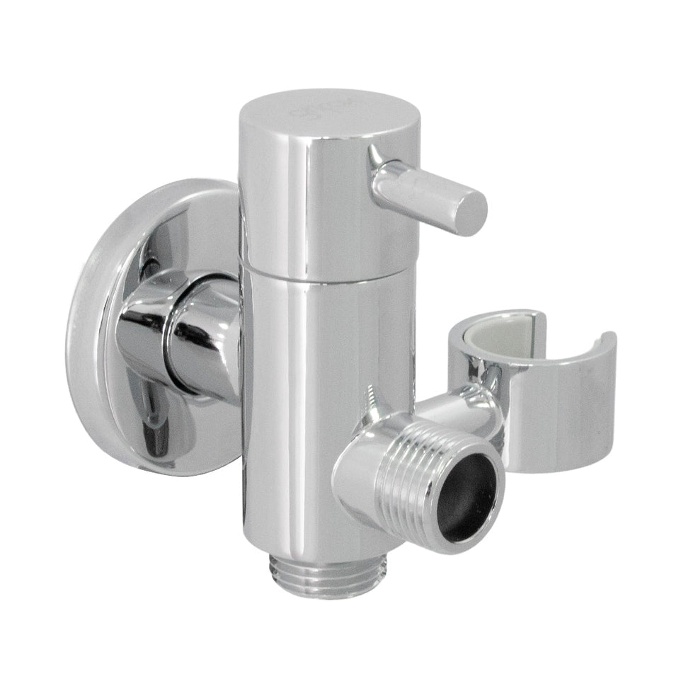 Llave Para Sanitario 2 Vias Con Soporte