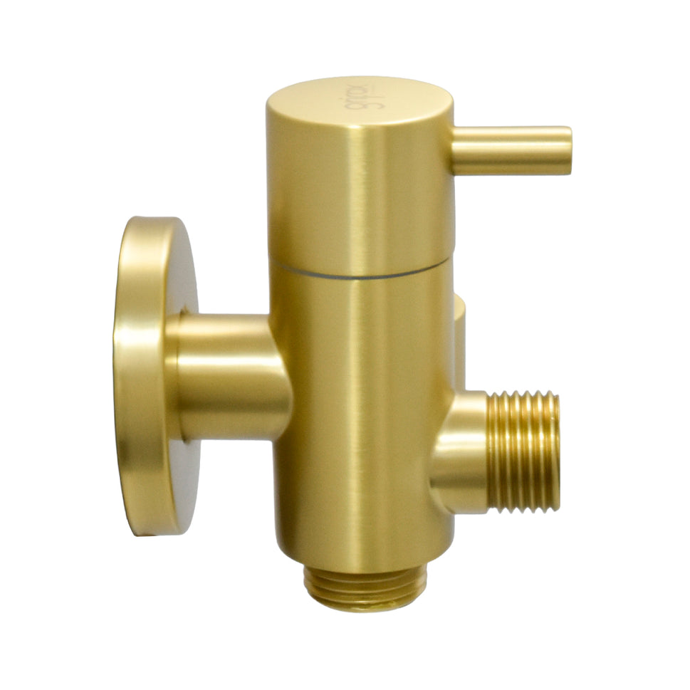 Llave Para Sanitario 2 Vias Con Soporte