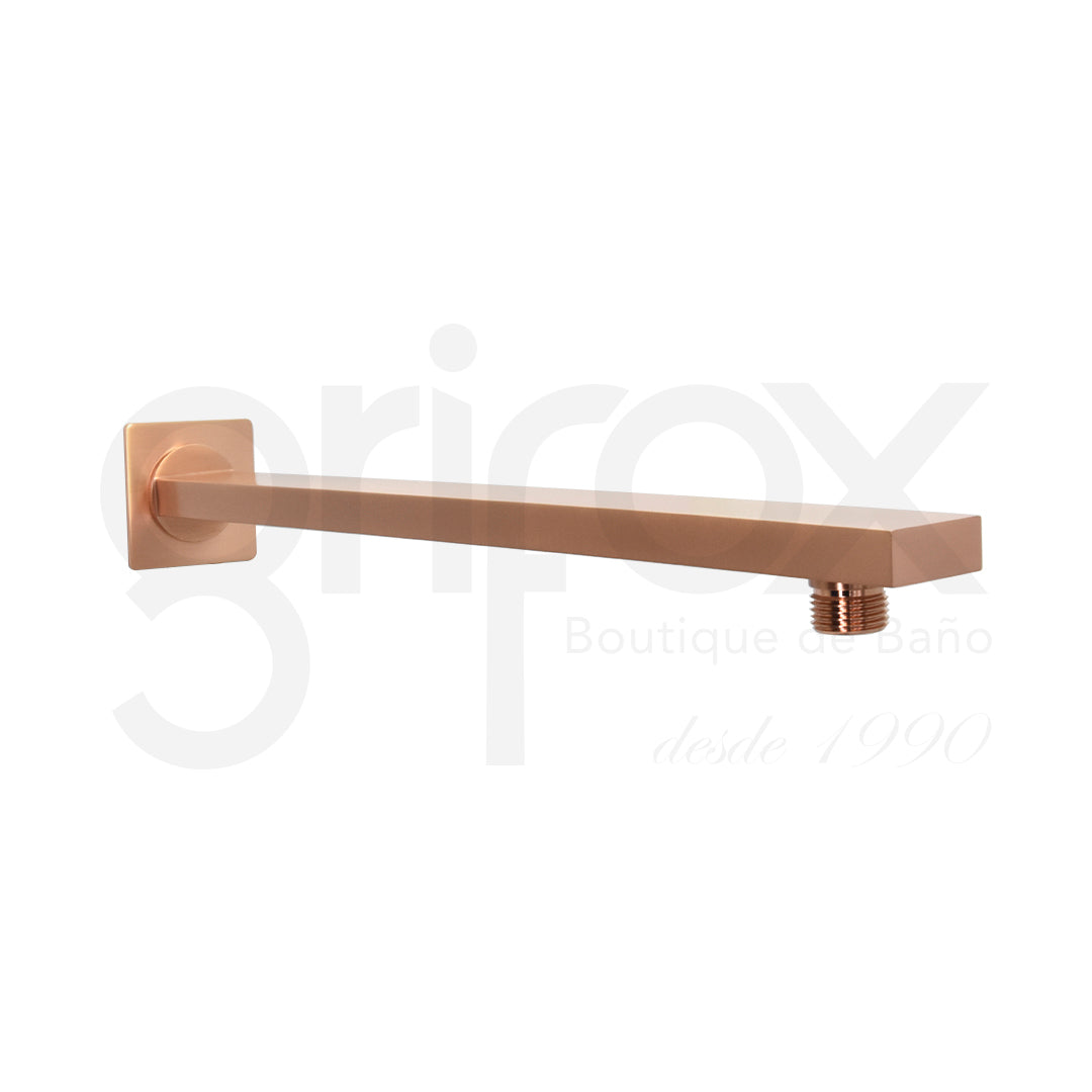 Tubo A Pared Cuadrado Oro Rosa