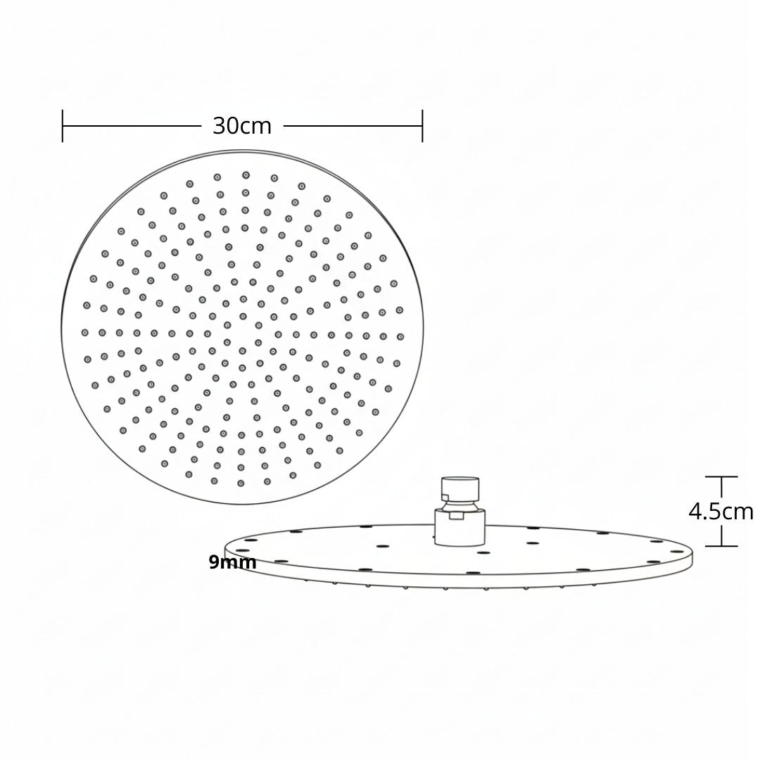 Cabeza De Ducha De 30Cm