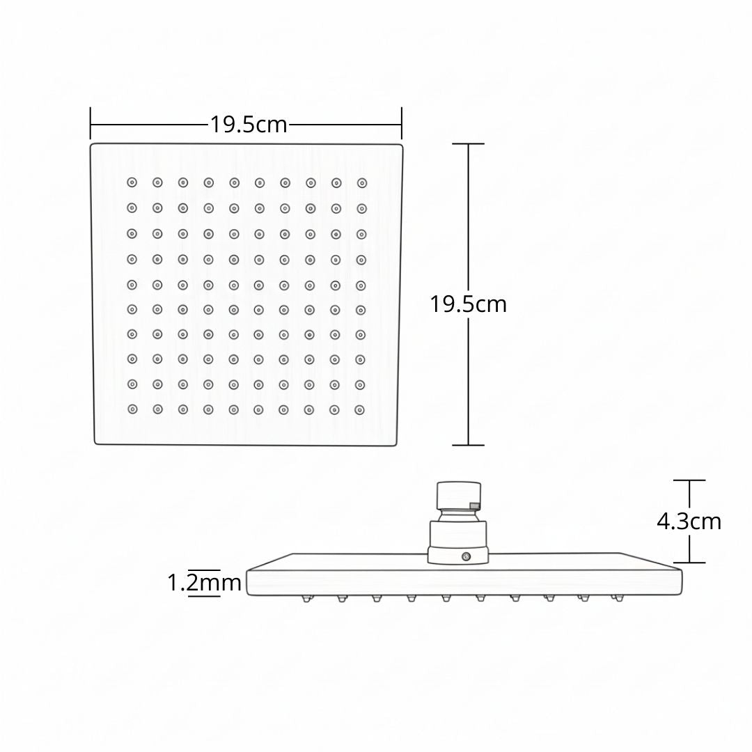 Cabeza De Ducha De 20Cm