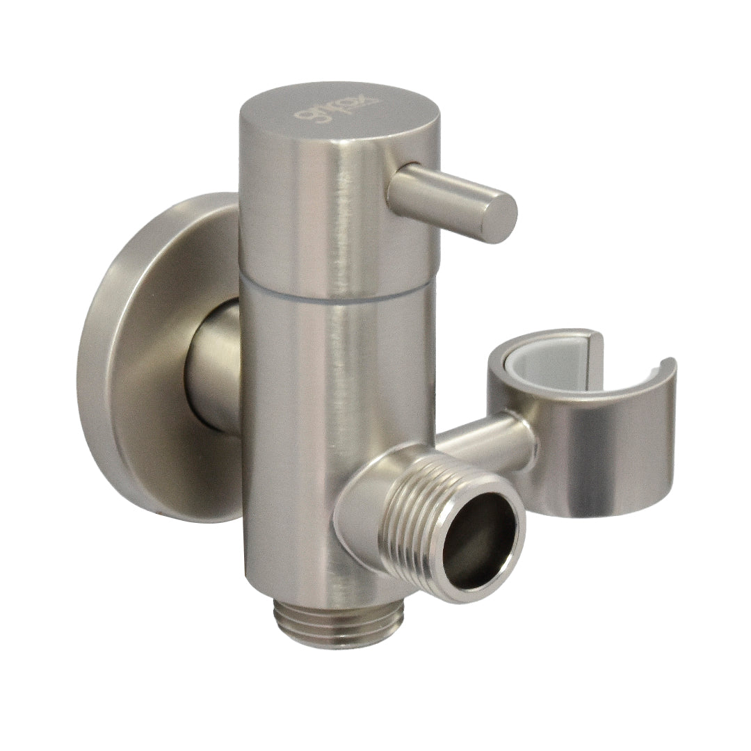 Llave Para Sanitario 2 Vias Con Soporte