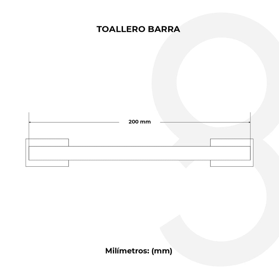 Toallero Barra 45 Cm