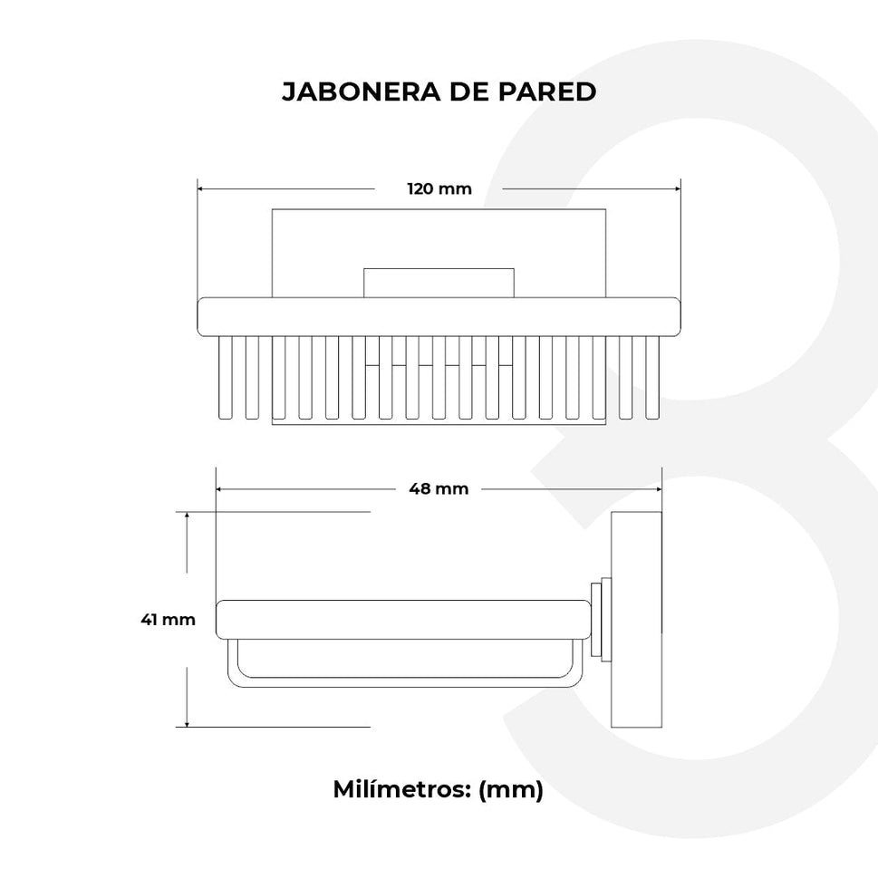 Jabonera Rejilla Instalación A Pared