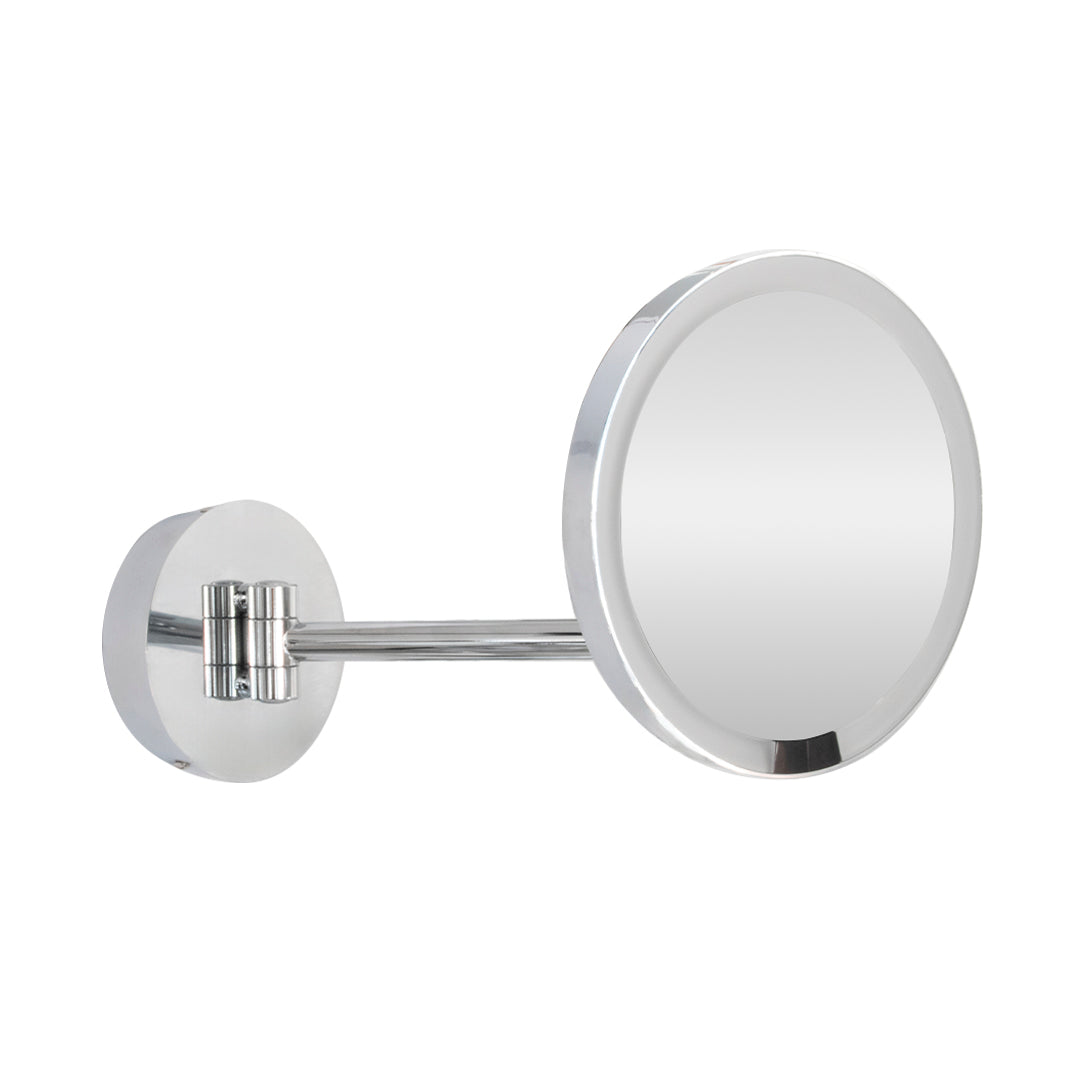 Espejo De Pared 5X Luz Led Redondo