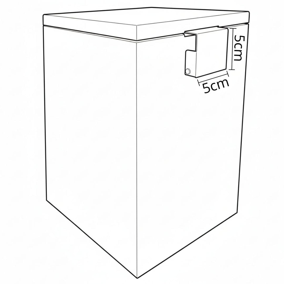 Papelera Cuadrada Con Tapa 5 Lt