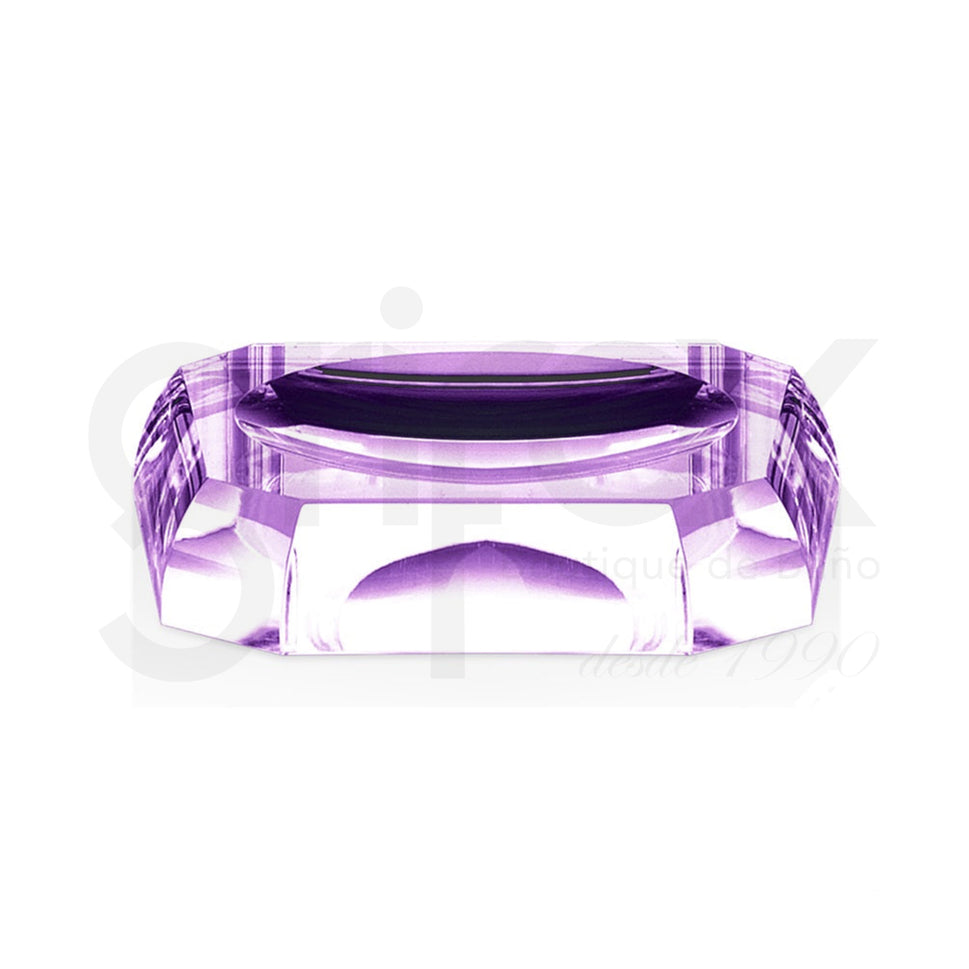 Jabonera De Sobreponer / Cristal Violeta