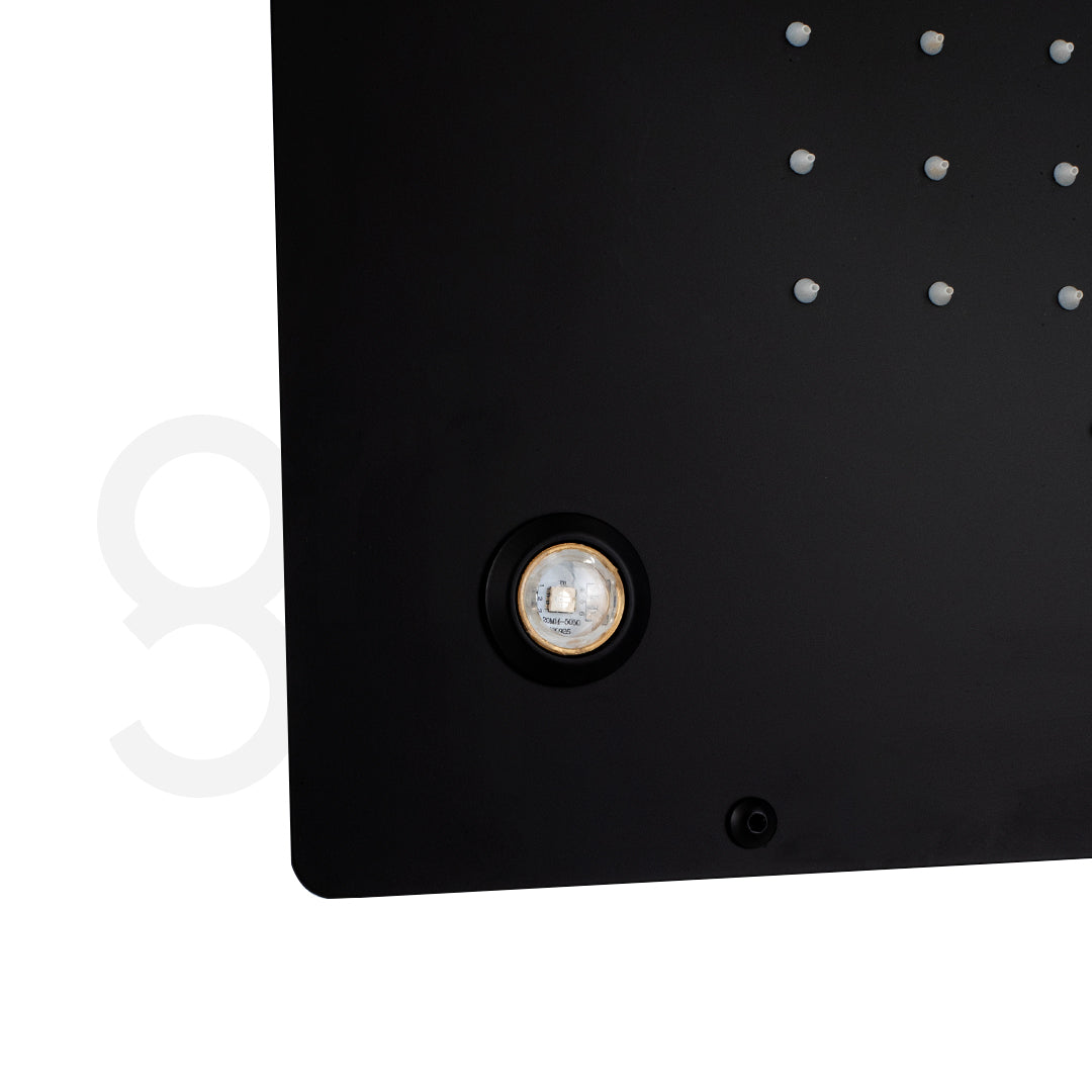 Cabeza De Ducha Rectangular Con Cascada Hidrojet Y Bluetooth Y Cromoterapia58X50Cm
