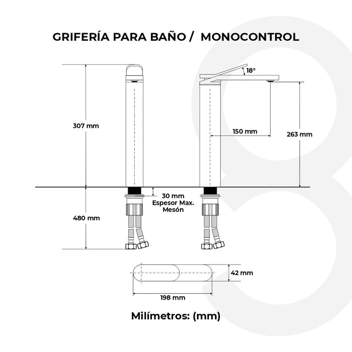 Grifería Para Baño / Monocontrol