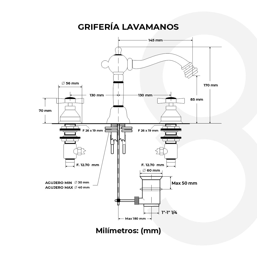 Griferia Lavamanos 8