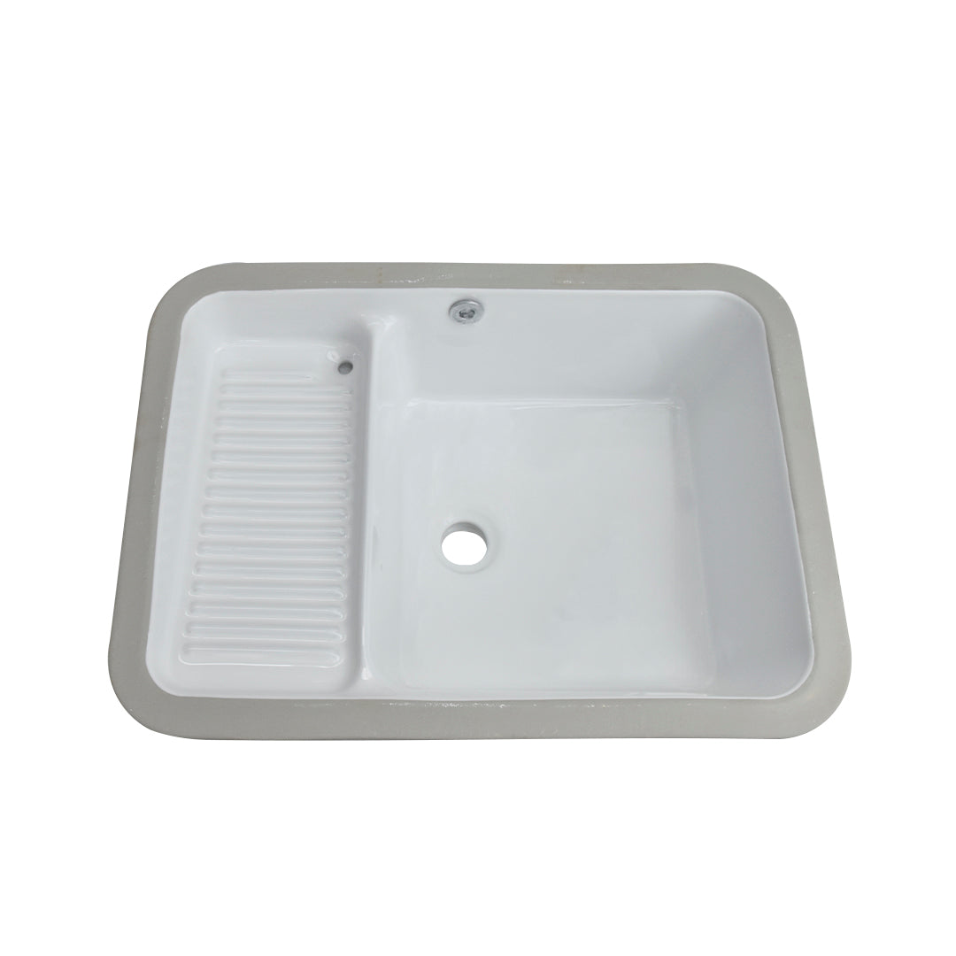 Lavadero En Porcelana Bajo Poner 55X40X22Cm