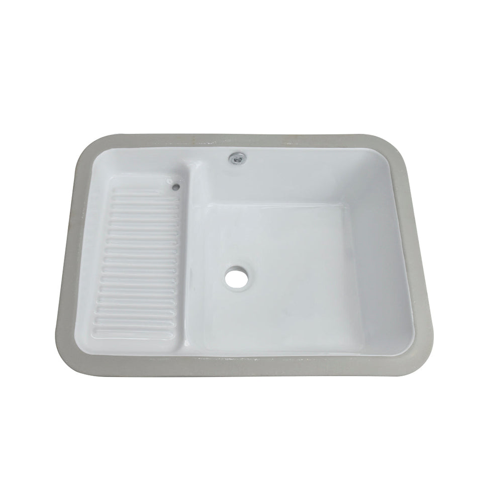 Lavadero En Porcelana Bajo Poner 55X40X22Cm