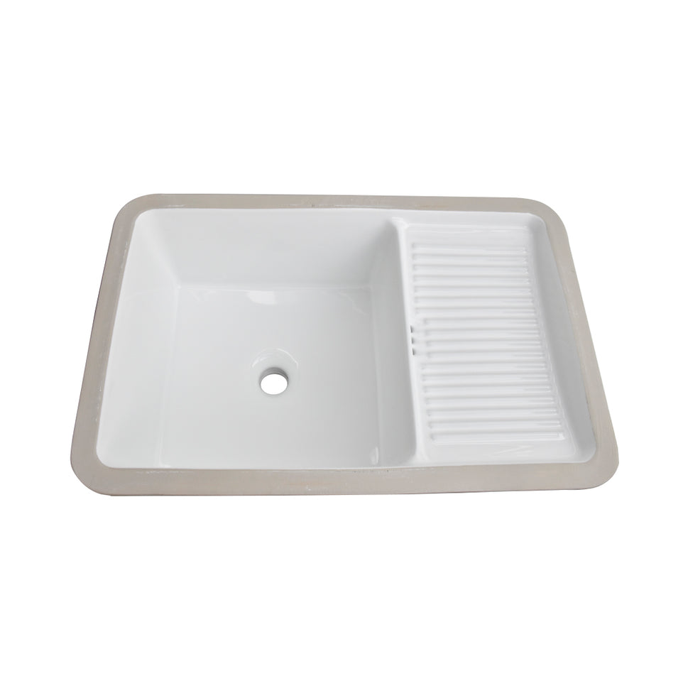 Lavadero En Porcelana Bajo Poner 61X40X22Cm