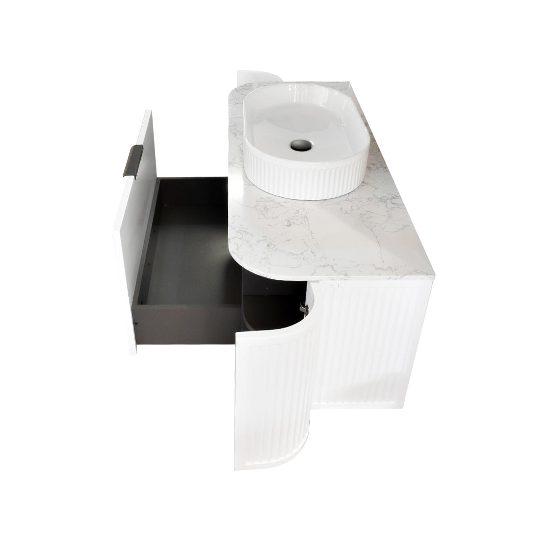 Mueble De Baño Con Meson Y Lavamanos 121X47,5X47,5Cm