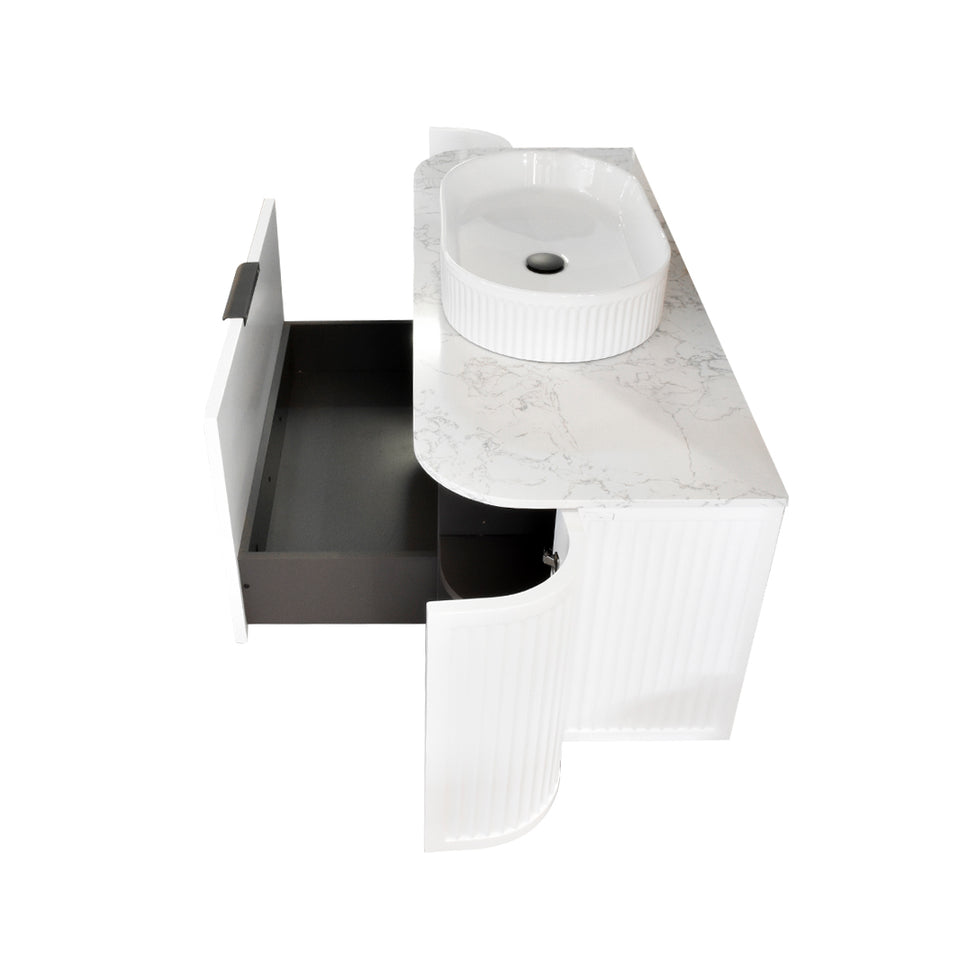 Mueble De Baño Con Meson Y Lavamanos 121X47,5X47,5Cm