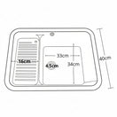 Cambiar a la imagen Lavadero En Porcelana Bajo Poner 55X40X22Cm 3