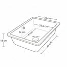 Cambiar a la imagen Poceta Lavamanos Incrustar 46X35X18Cm 3