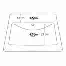 Cambiar a la imagen Poceta Lavemanos De Incrustar 51X39X17Cm 3