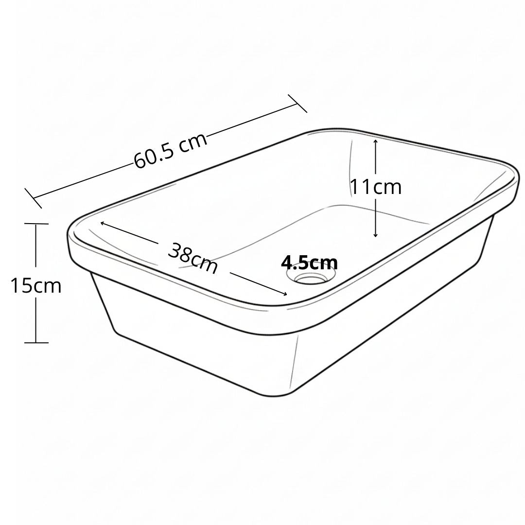 Poceta De Semincrustar 60X37X14Cm