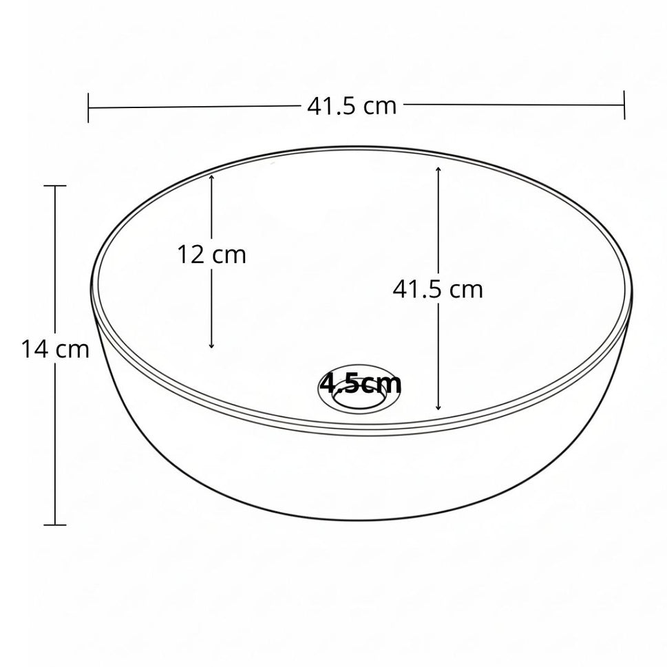 Poceta De Lavamanos De Sobreponer 42X13Cm