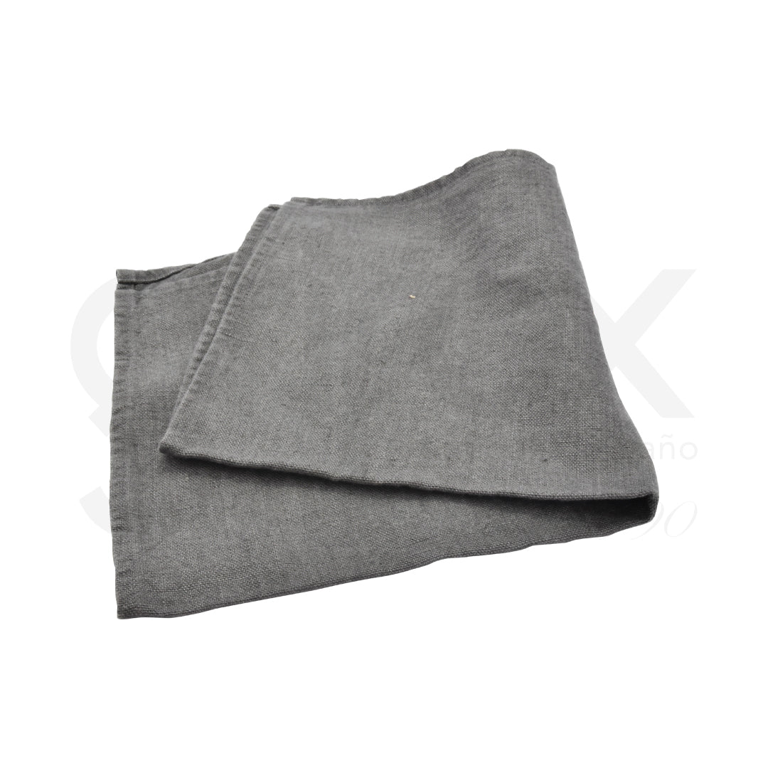 Servileta 40X40Cm 100% Lino Gris Oscuro