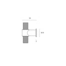 Cambiar a la imagen Boton Para Mueble 48X34Mm Oro Mate 2