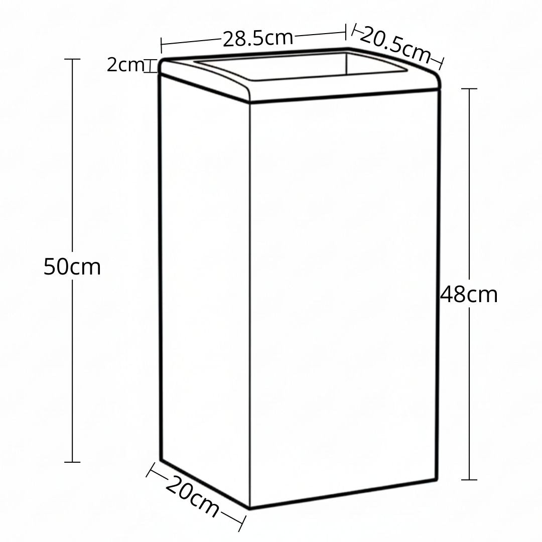 Papelera De Pared 25 Lt Moll