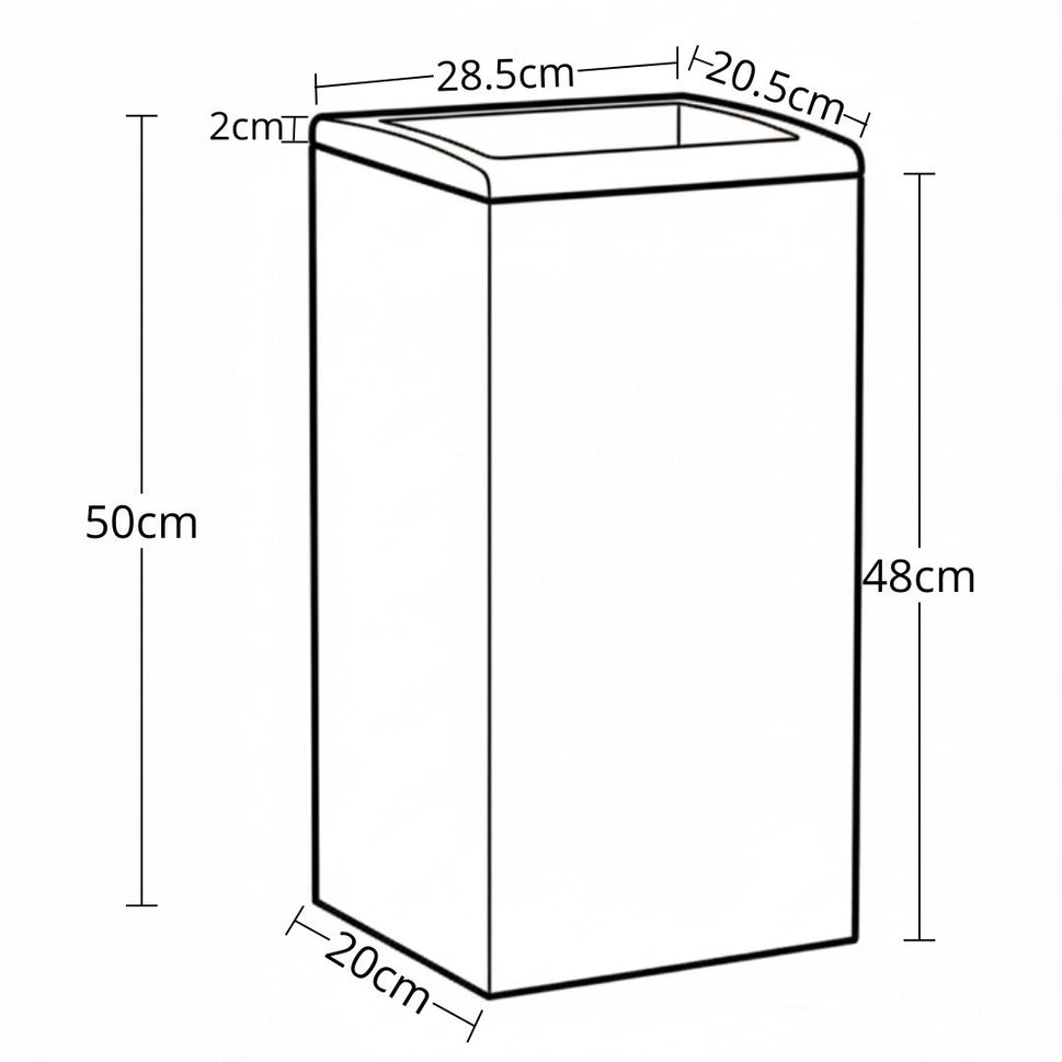 Papelera De Pared 25 Lt Moll