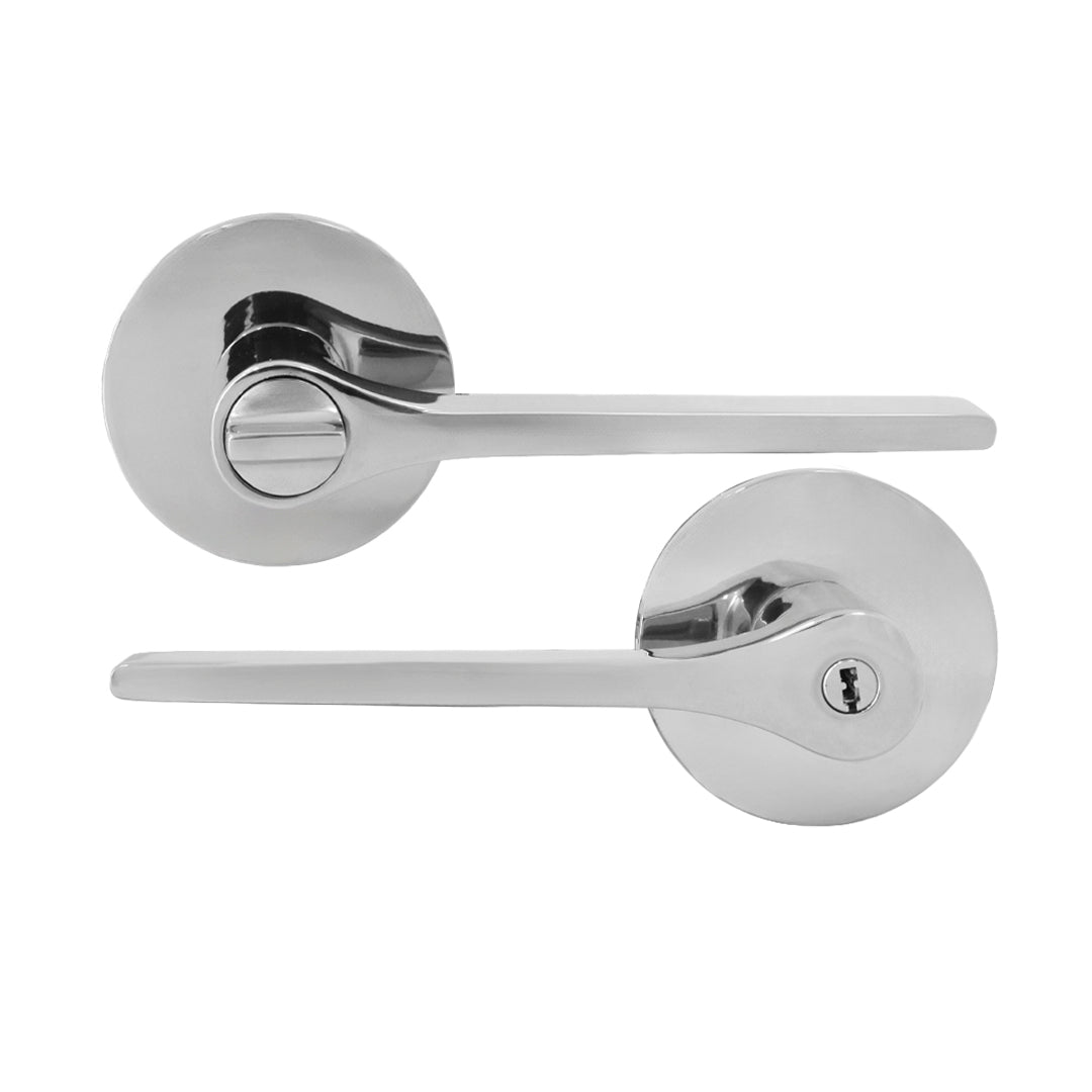 Cerradura De Alcoba Con Roseta Redonda