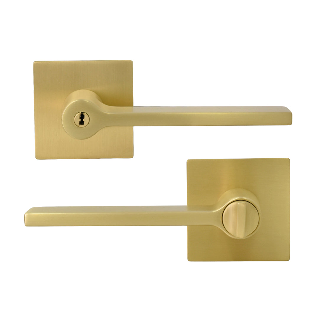 Cerradura De Alcoba Con Roseta Cuadrada