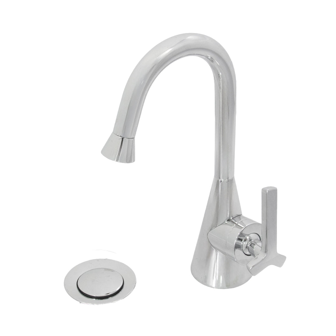 Griferia Lavamanos Monoblock Con Desague