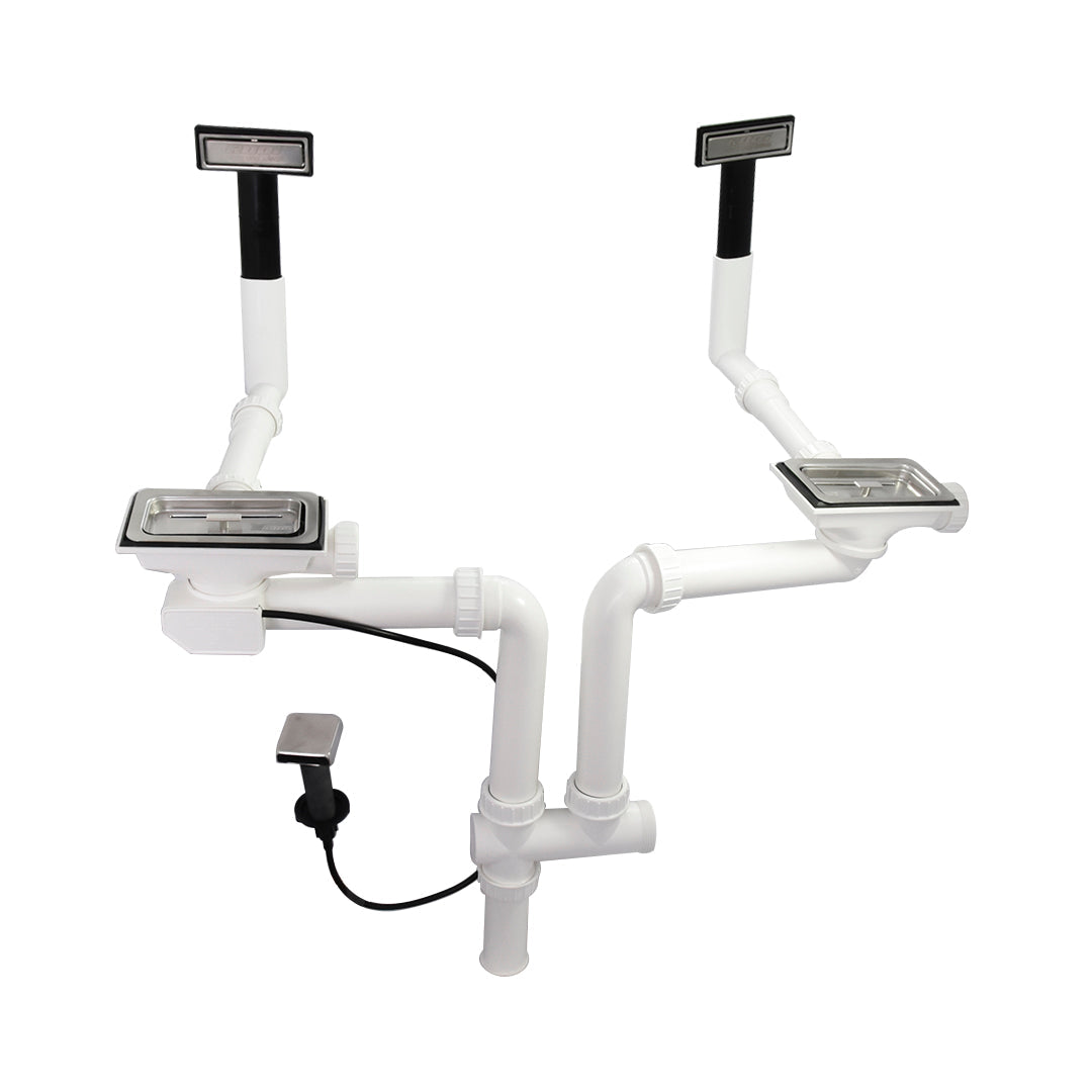 Sifon Doble C/Cantilla Cuadrada