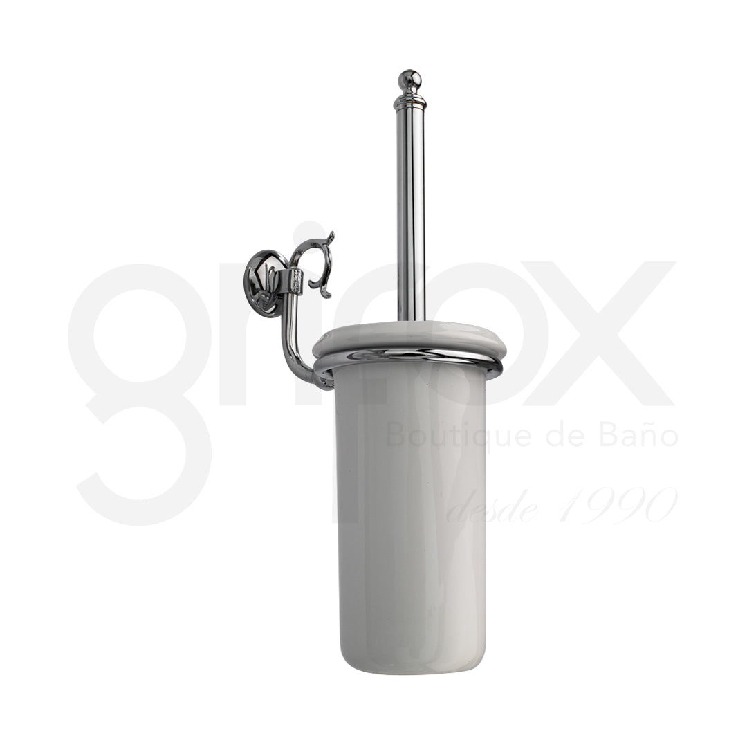 Escobillero De Pared Porcelana