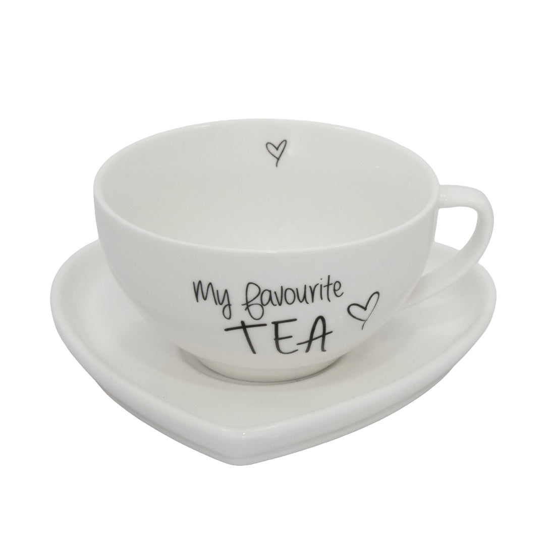 Taza Con Plato Te 10.5X10.5X6.2Cm