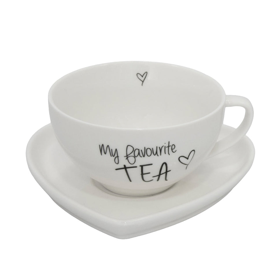 Taza Con Plato Te 10.5X10.5X6.2Cm