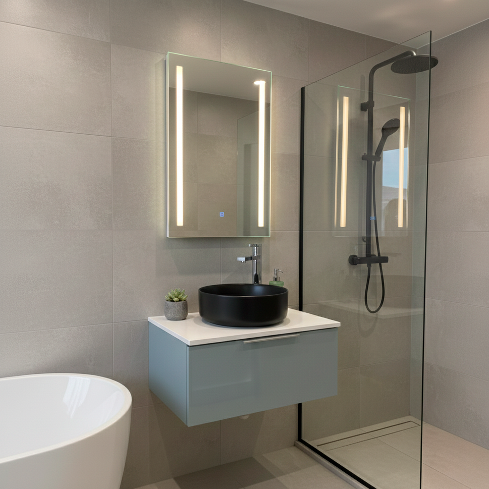 Mueble Bajo S/Lavamanos 60Cm Gris