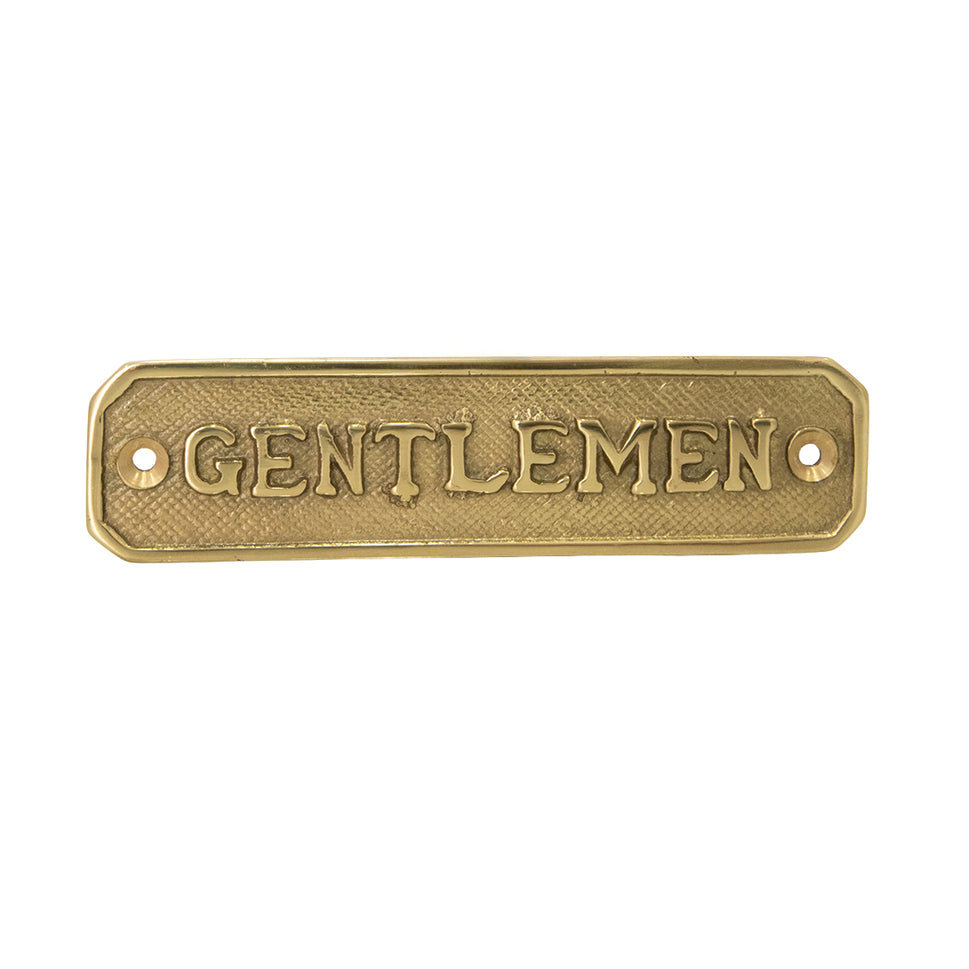 Placa Grabada Gentlemen 1 1/4"