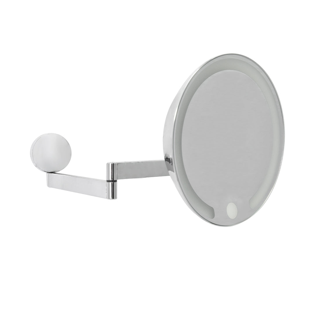 Espejo De Pared Recargable 5X Con Luz Calida/Fría