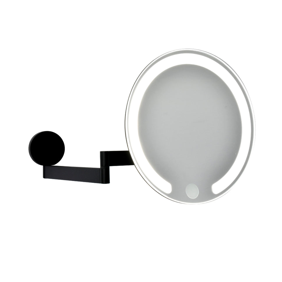 Espejo De Pared Recargable 5X Con Luz Calida/Fría